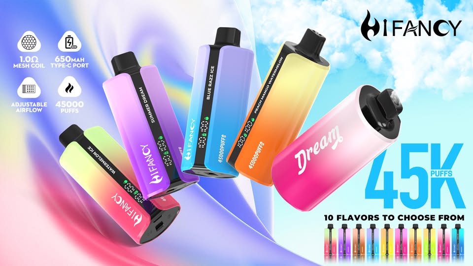HIFANCY DREAM 45000 Puffs: Najbardziej Personalizowalny Jednorazowy E-Papieros? Kompleksowy Przewodnik z Regulacją Powietrza!